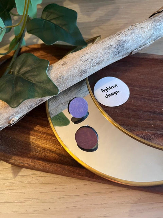 Orecchino a bottone Lilac - Collezione Phoenix