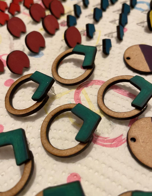 Orecchino a bottone Roof - Collezione Phoenix