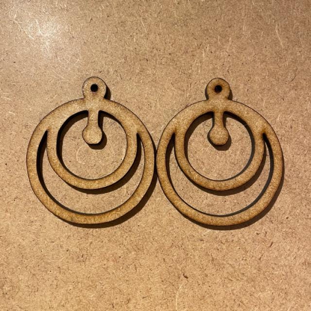 Orecchino pendente Moones - Collezione Zero