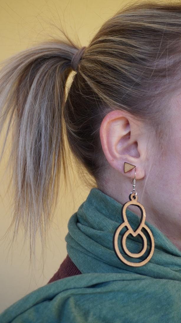 Orecchino pendente Pear - Collezione Zero